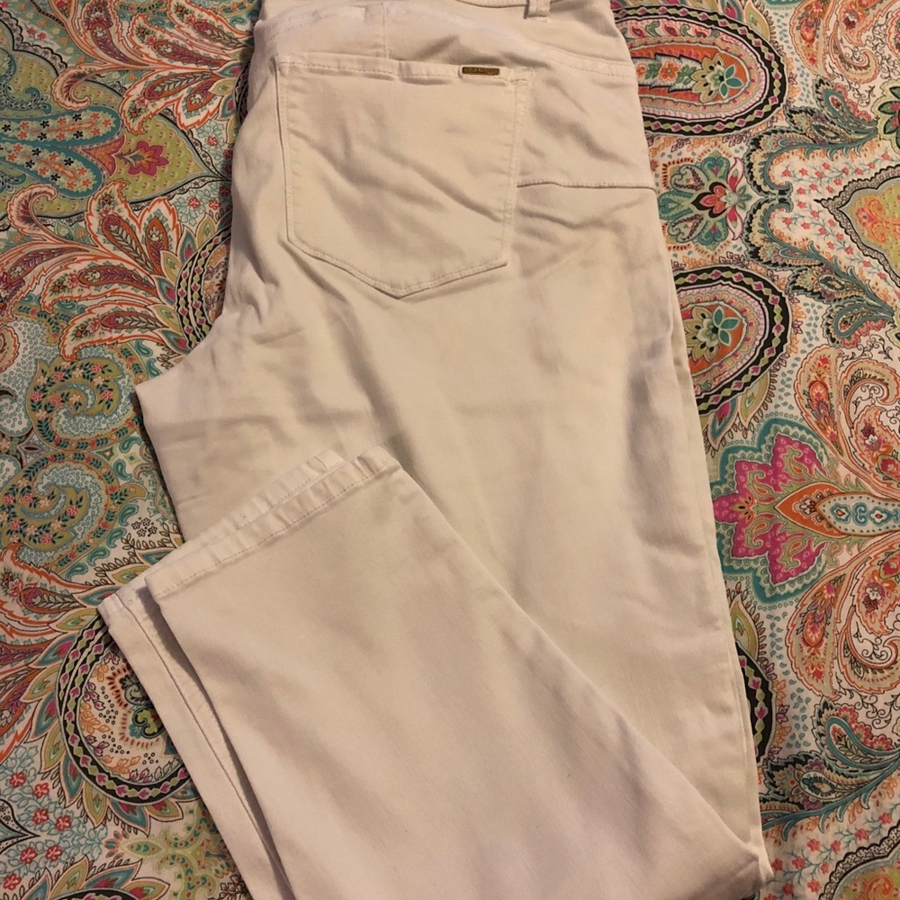 Cache’ white denim